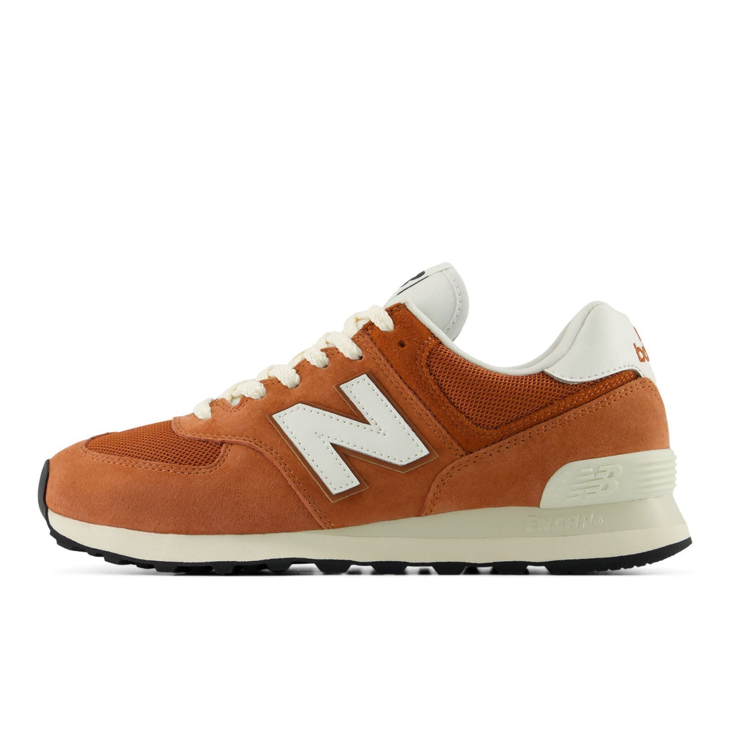 New Balance 574 U5745UK Rust Orange / White Sneakers
