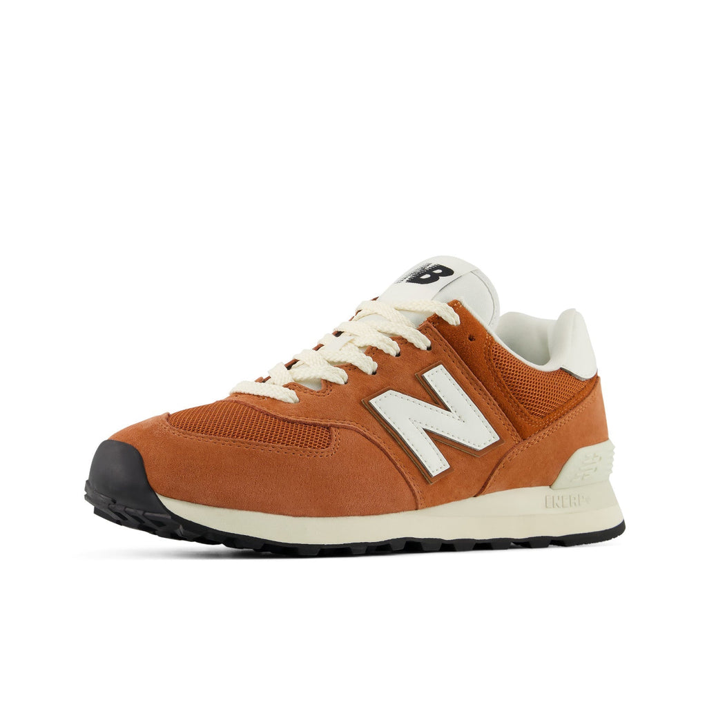 New Balance 574 U5745UK Rust Orange / White Sneakers