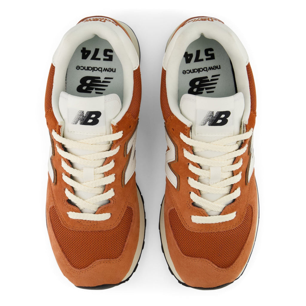 New Balance 574 U5745UK Rust Orange / White Sneakers