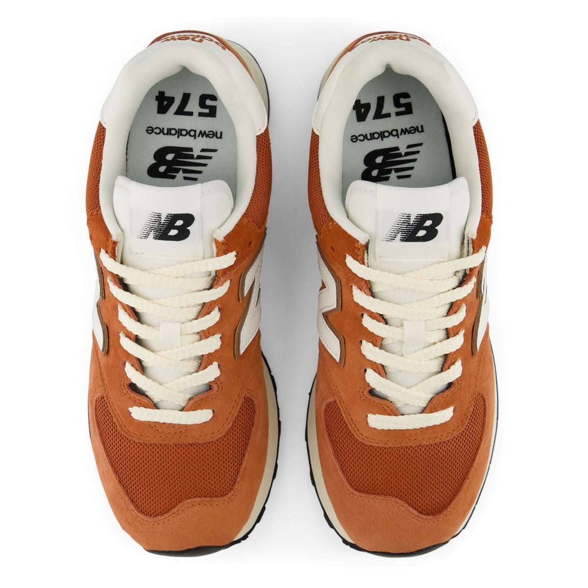 New Balance 574 U5745UK Rust Orange / White Sneakers