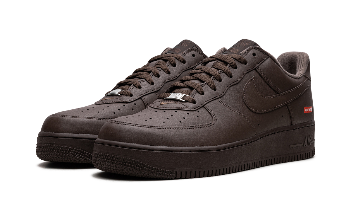 "Supreme - Mini Box Logo Brown" Air Force 1 CU9225 200 - product image from the listing.