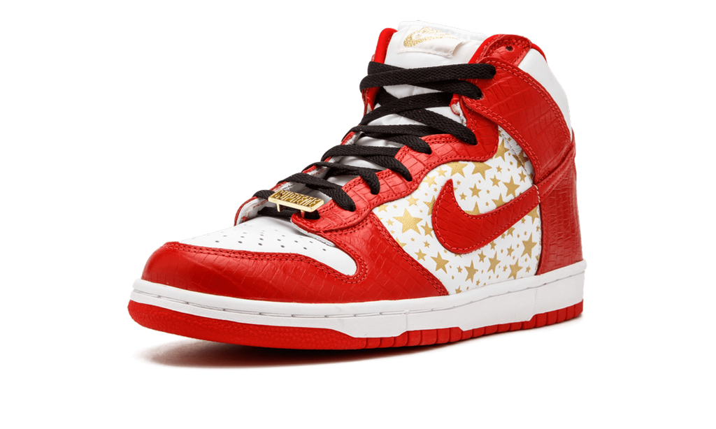 "Supreme - Red Stars (2003)" SB Dunk High Pro 307385 161 - product image from the listing.