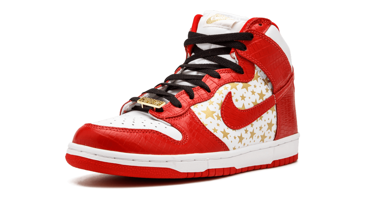 "Supreme - Red Stars (2003)" SB Dunk High Pro 307385 161 - product image from the listing.