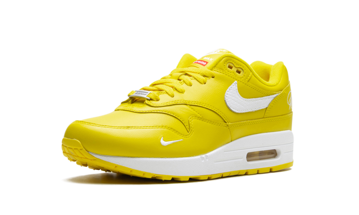 "Supreme Speed Yellow" Air Max 1 '87 SP HF8813 700 - product image from the listing.